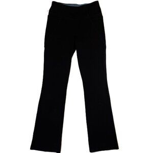 Woman with Control Flair Denim Pants Black 34" Inseam Size M TALL